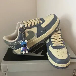 Nike Gray Blue And Cream Violent Bear Pendant Couple Sneakers Nike | Shoes | Nike Gray Blue And Cream Violent Bear Pendant  main image 4